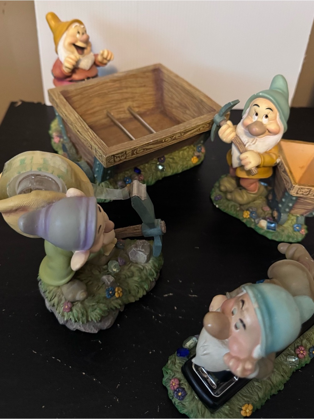 VTG Disney Snow White Seven Dwarfs 4 Piece Desk Set Y2K